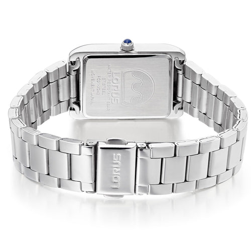 Lorus Ladies Rectangle Silver Dial Bracelet Watch RG285VX9