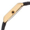 Lorus Ladies Gold Tone Rectangle Black Strap Watch RG290VX9