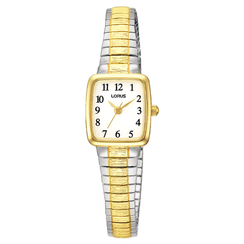 Lorus Ladies Two-Tone Quartz Expandable Watch RG312AX9