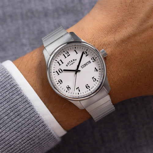 Rotary Gents Stainless Steel Heritage Altera Quartz Watch RGB10025/01