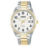 Lorus Gents White Dial Two-Tone Stainless Steel Bracelet Watch RH912RX9