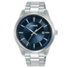 Lorus Gents Blue Dial Stainless Steel Bracelet Quartz Watch RH927RX9