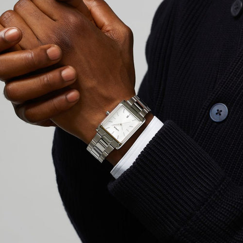 Lorus Gents Stainless Steel Rectangle Quartz Bracelet Watch RH937RX9