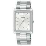 Lorus Gents Stainless Steel Rectangle Quartz Bracelet Watch RH937RX9