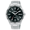 Lorus Gents Black Dial Sports Quartz Watch RH947QX9