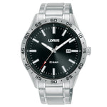 Lorus Gents Black Dial Sports Quartz Watch RH947QX9
