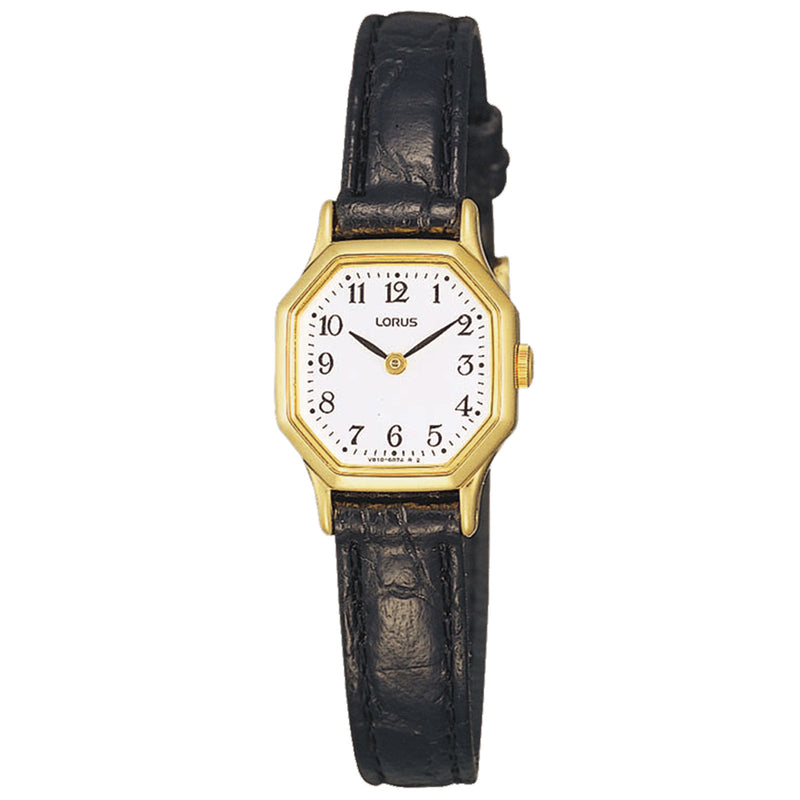Lorus Ladies Gold Plated Octagonal Quartz Watch  RJ472BX9