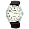 Lorus Gents Lumibrite Black Strap Quartz Watch RJ647AX9