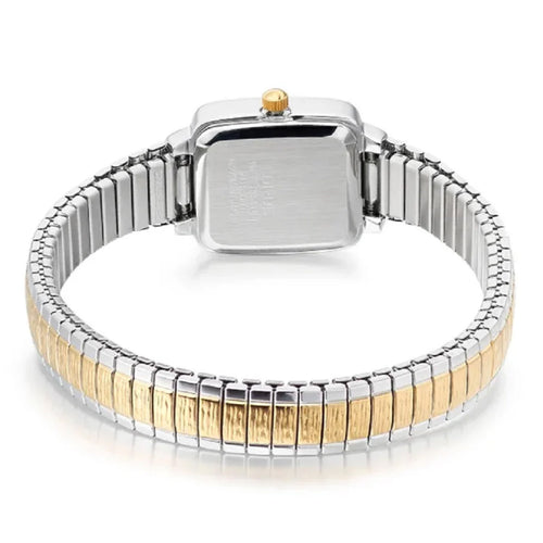 Lorus Ladies Rectangle Two-Tone Expanding Bracelet Watch RPH58AX5