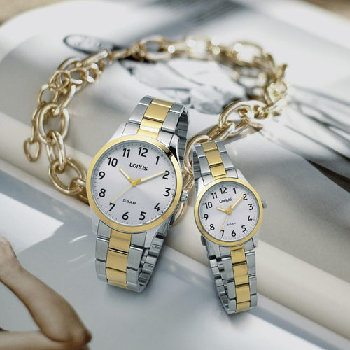 Lorus Ladies Two-Tone Quartz Bracelet Watch RRX12JX9