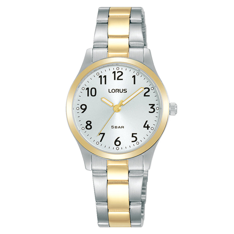 Lorus Ladies Two-Tone Quartz Bracelet Watch RRX12JX9