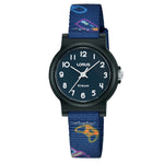 Lorus Junior Blue Nylon Gaming Pattern Quartz Watch RRX45JX9