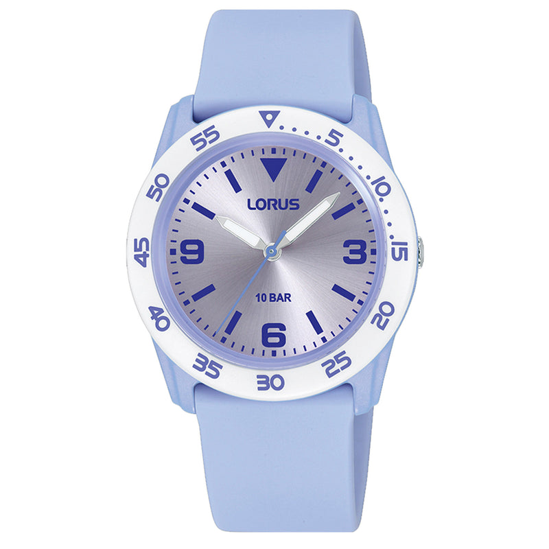 Lorus Junior Pale Purple Resin Sports Watch RRX91HX9