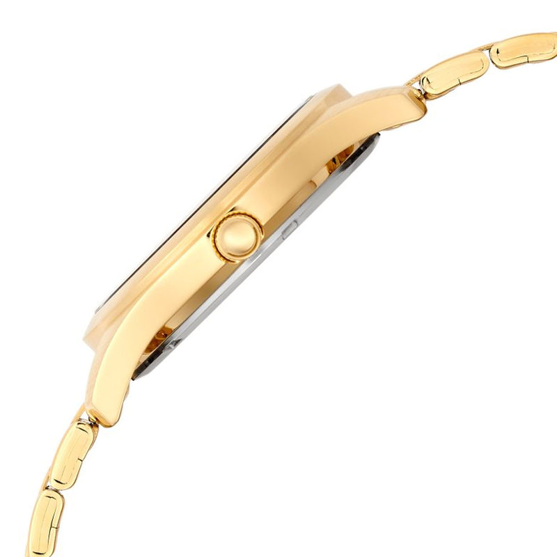 Lorus Gents Gold Tone Black Dial 27/7 Field Bracelet Watch RXN76DX9