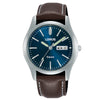 Loura Gents Blue Dial Brown Strap Watch RXN81DX9