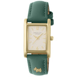 Radley Ladies Hanley Close Rectangle Green Leather Strap Watch RY21722