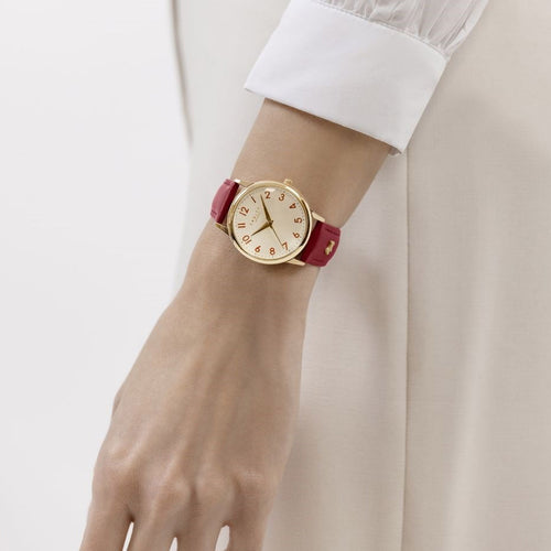 Radley Ladies Red Leather Strap Quartz Watch RY21730
