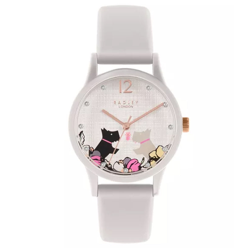 Radley Ladies Say It with Flowers Ladies White Silicone Strap Watch RY2986