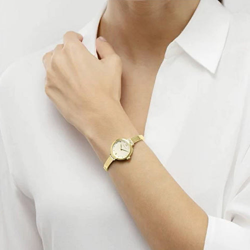 Radley Ladies Gold Tone Half Bangle With Champagne Dial Watch RY4658