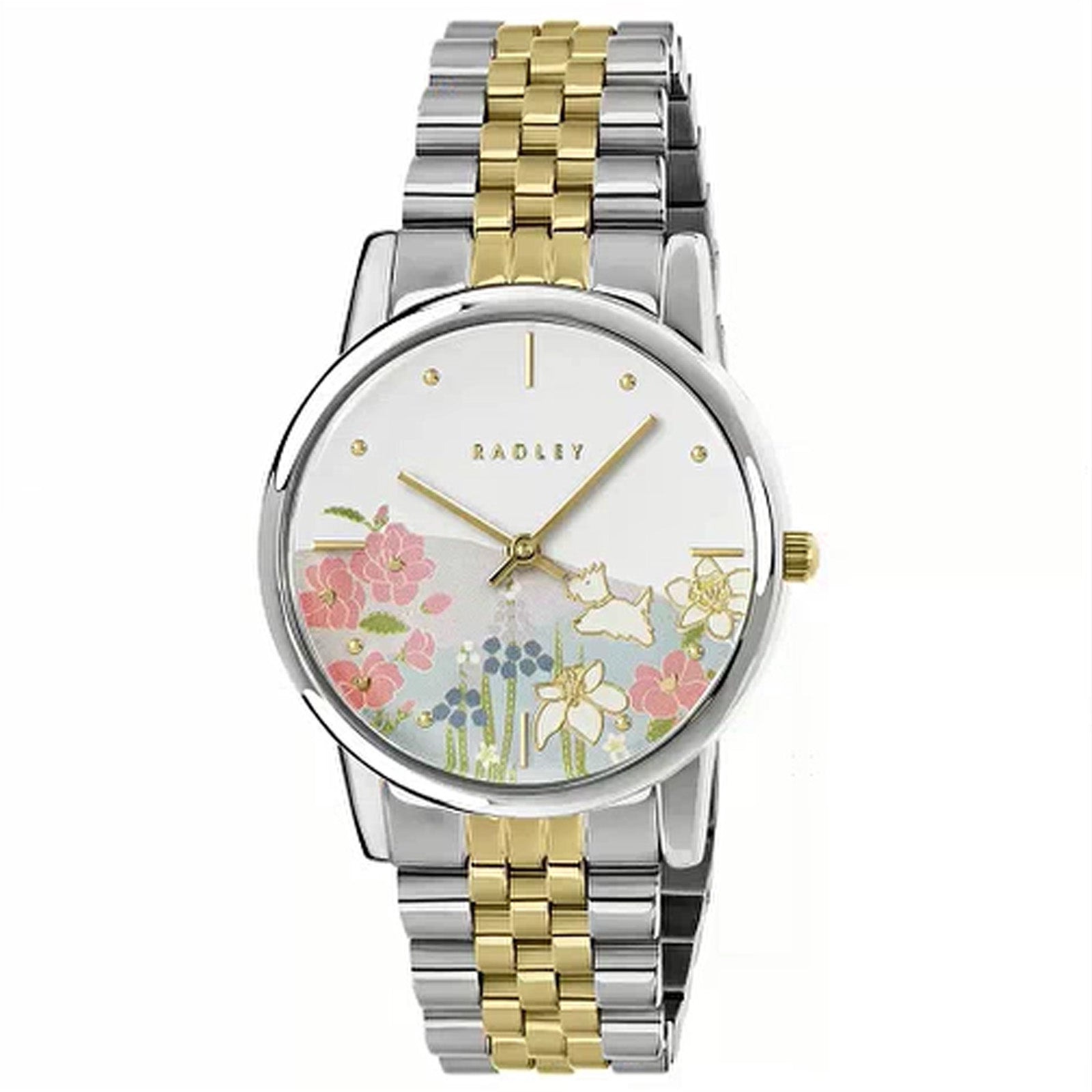 Radley Spring Bulb Radley Ladies Spring Meadow Two-Tone Bracelet Watch RY4683 – Hemstock's ...