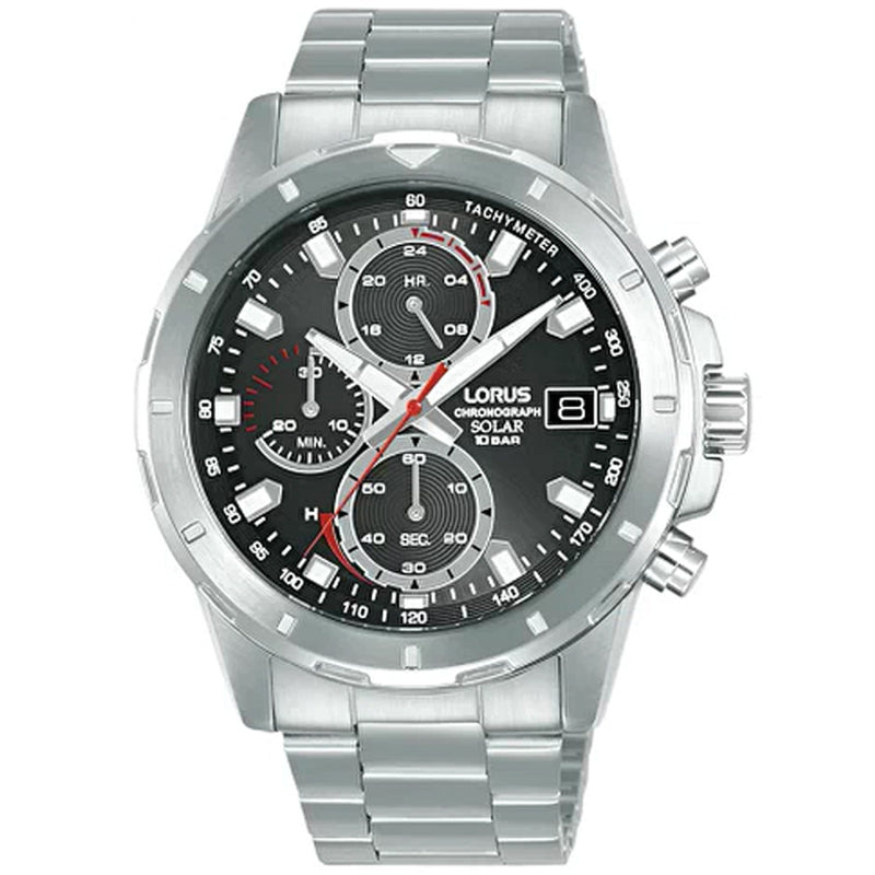 Lorus Gents Solar Powered Sports Chronograph Watch  RZ601AX9