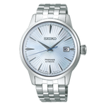 Seiko Gents Presage Cocktail Time Light Blue Dial Automatic Bracelet Watch SRPE19J1