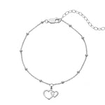 Hot Diamonds Silver Whisper Sister Bracelet