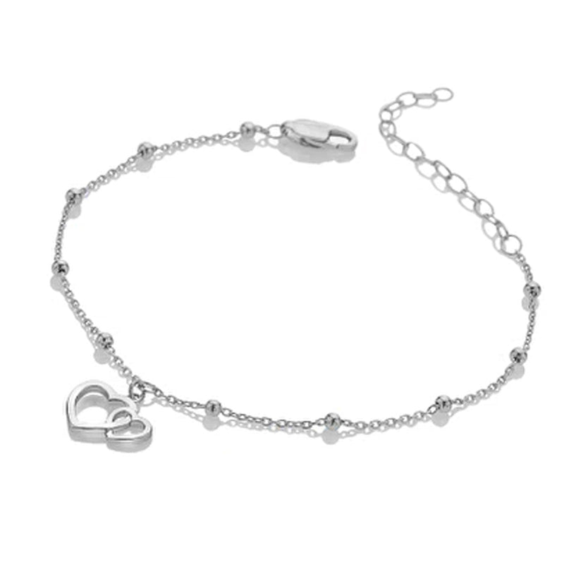 Hot Diamonds Silver Whisper Sister Bracelet