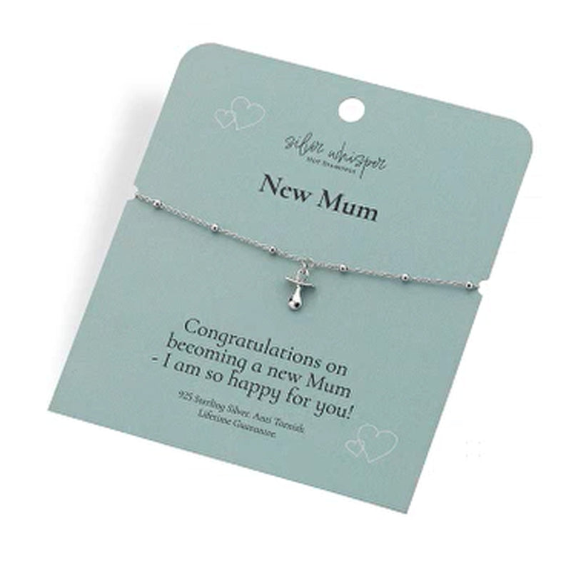 Hot Diamonds Silver Whisper New Mum Bracelet