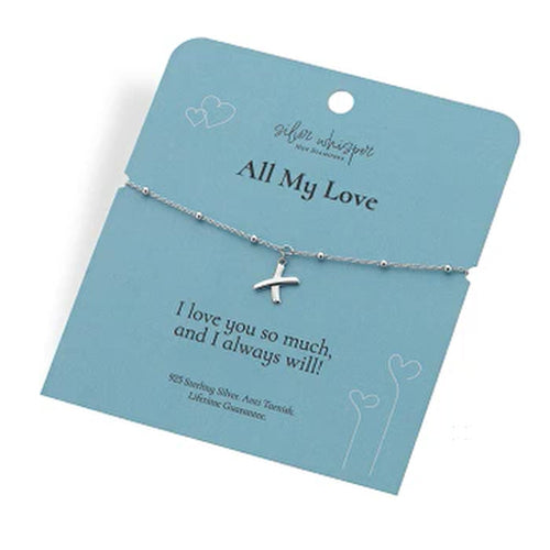 Hot Diamonds Silver Whisper Love Bracelet