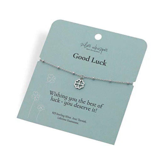 Hot Diamonds Silver Whisper Good Luck Bracelet