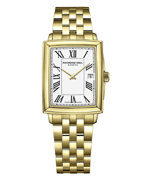 R.WEIL TOCCATA RECTANGLE G/P WHITE DIAL 5925-P-00300 - Supplied By: WR Bullen Norwich