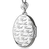 Clogau Silver Tree Of Life Oval Diamond Locket & Chain