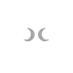 Hot Diamonds Sterling Silver Striking Crescent Stud Earrings DE553