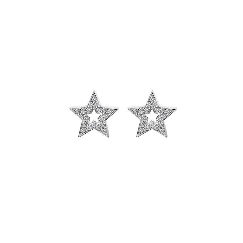 Hot Diamonds at Hemstocks Jewellers DE554 Striking Star Earrings