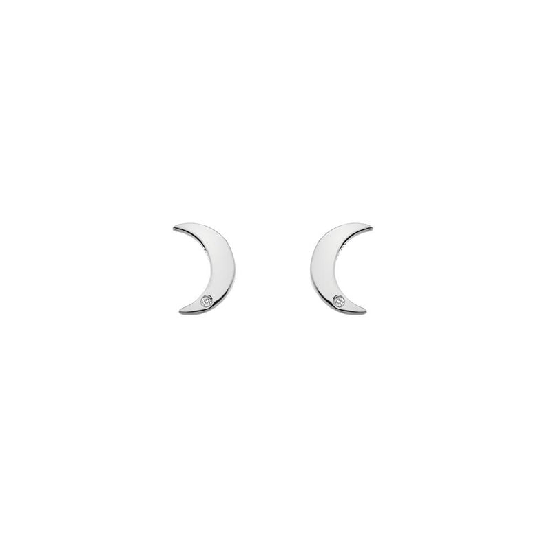 Hot Diamonds at Hemstocks Jewellers DE588 Diamond Amulet Crescent Earrings