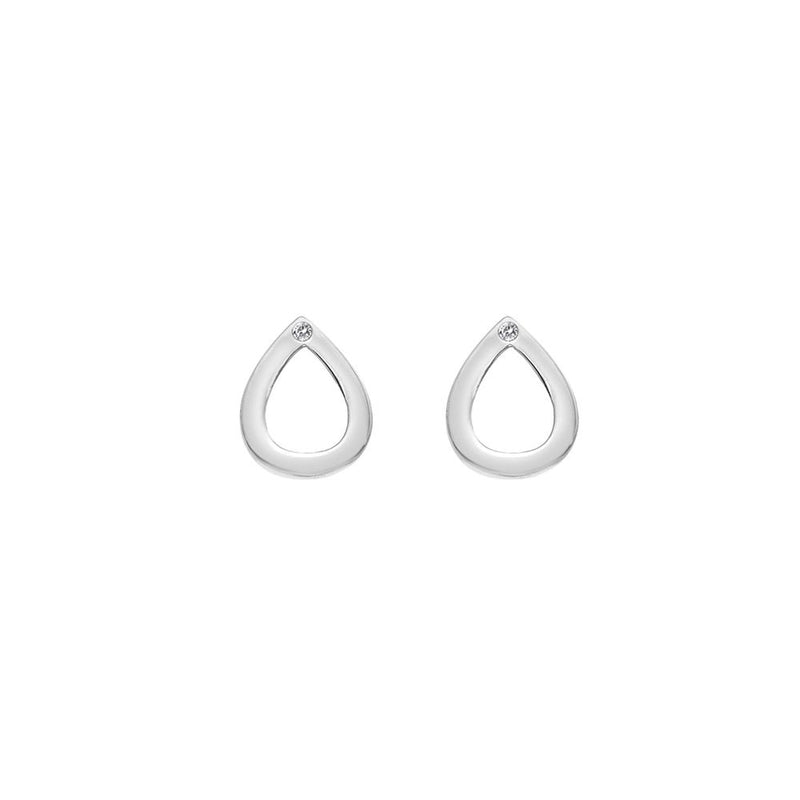 Hot Diamonds Silver Amulet Teardrop Earrings DE615