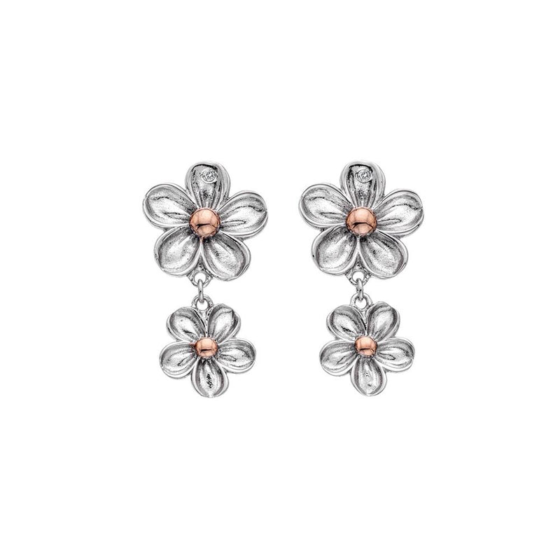 Hot Diamonds at Hemstocks Jewellers DE617 Forget Me Not Drop Earrings