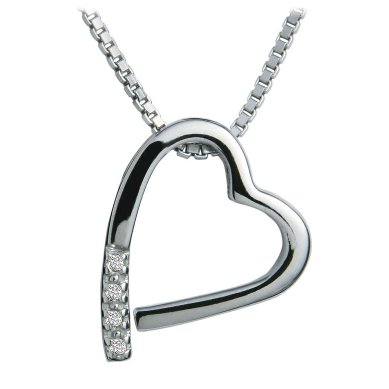 Hot Diamonds Sterling Silver Romantic Heart Pendant DP100