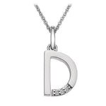 Hot Diamonds Sterling Silver Initial D Micro Pendant DP404