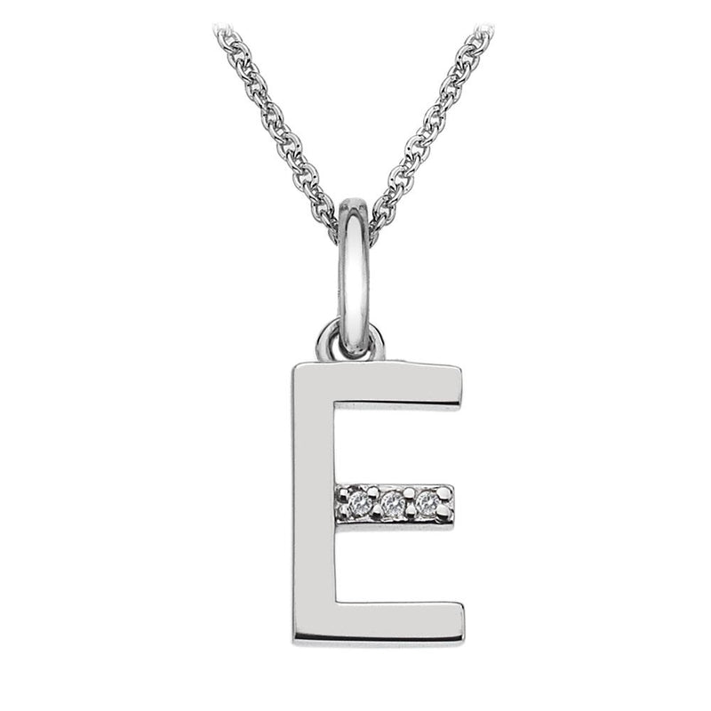 Hot Diamonds at Hemstocks Jewellers DP405 'E' Micro Pendant