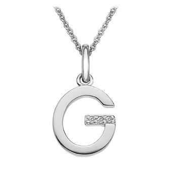 Hot Diamonds at Hemstocks Jewellers DP407 'G' Micro Pendant