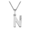 Hot Diamonds Sterling Silver Initial N Micro Pendant DP414