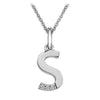 Hot Diamonds Sterling Silver Initial S Micro Pendant DP419