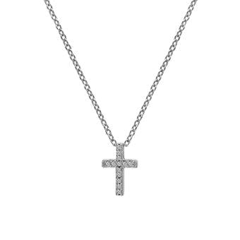 Hot Diamonds Sterling Silver Striking Cross Pendant DP696