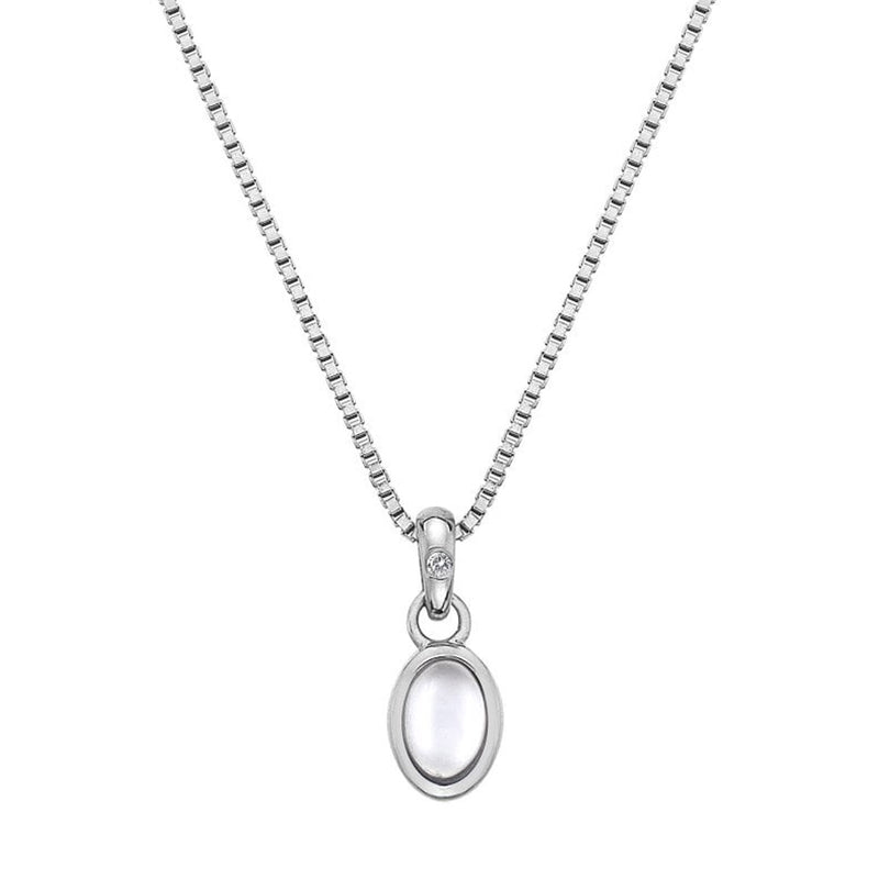 Hot Diamonds Silver Moonstone Birthstone Pendant DP759 - June