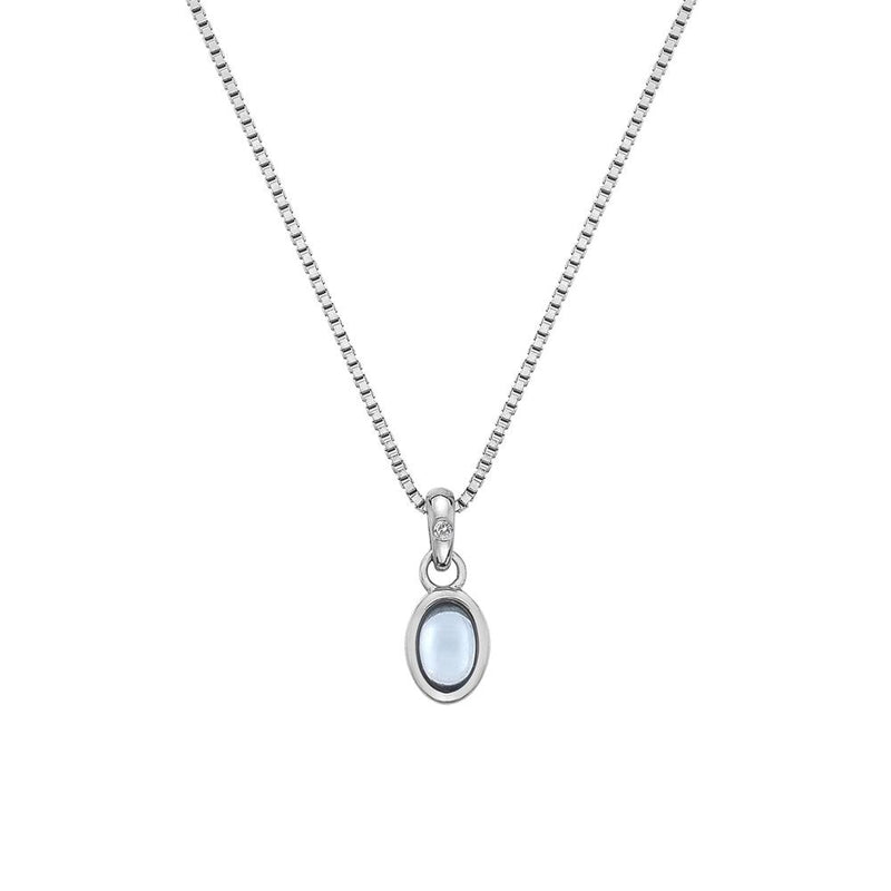 Hot Diamonds Silver Blue Topaz Birthstone Pendant  DP765 - December
