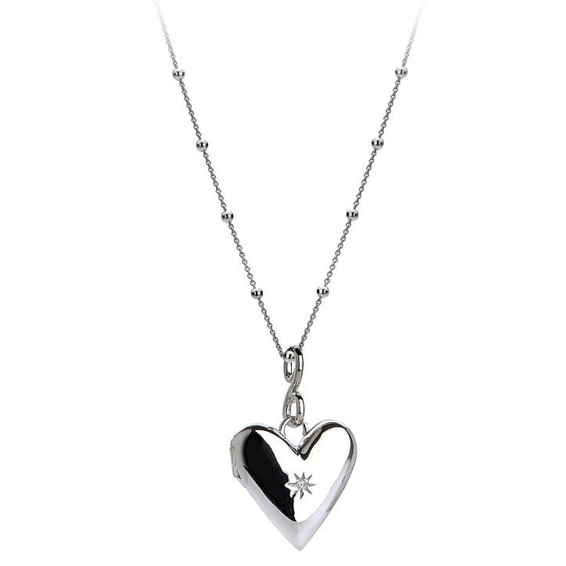 Hot Diamonds Romantic Small Heart Locket With Chain DP142