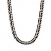 Fred Bennett Sterling Silver Oxidised Foxtail Chain N4277