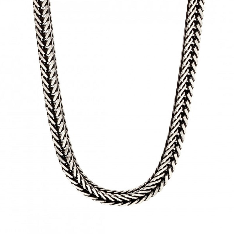 Fred Bennett Sterling Silver Oxidised Foxtail Chain N4277